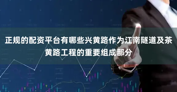 正规的配资平台有哪些兴黄路作为江南隧道及茶黄路工程的重要组成部分